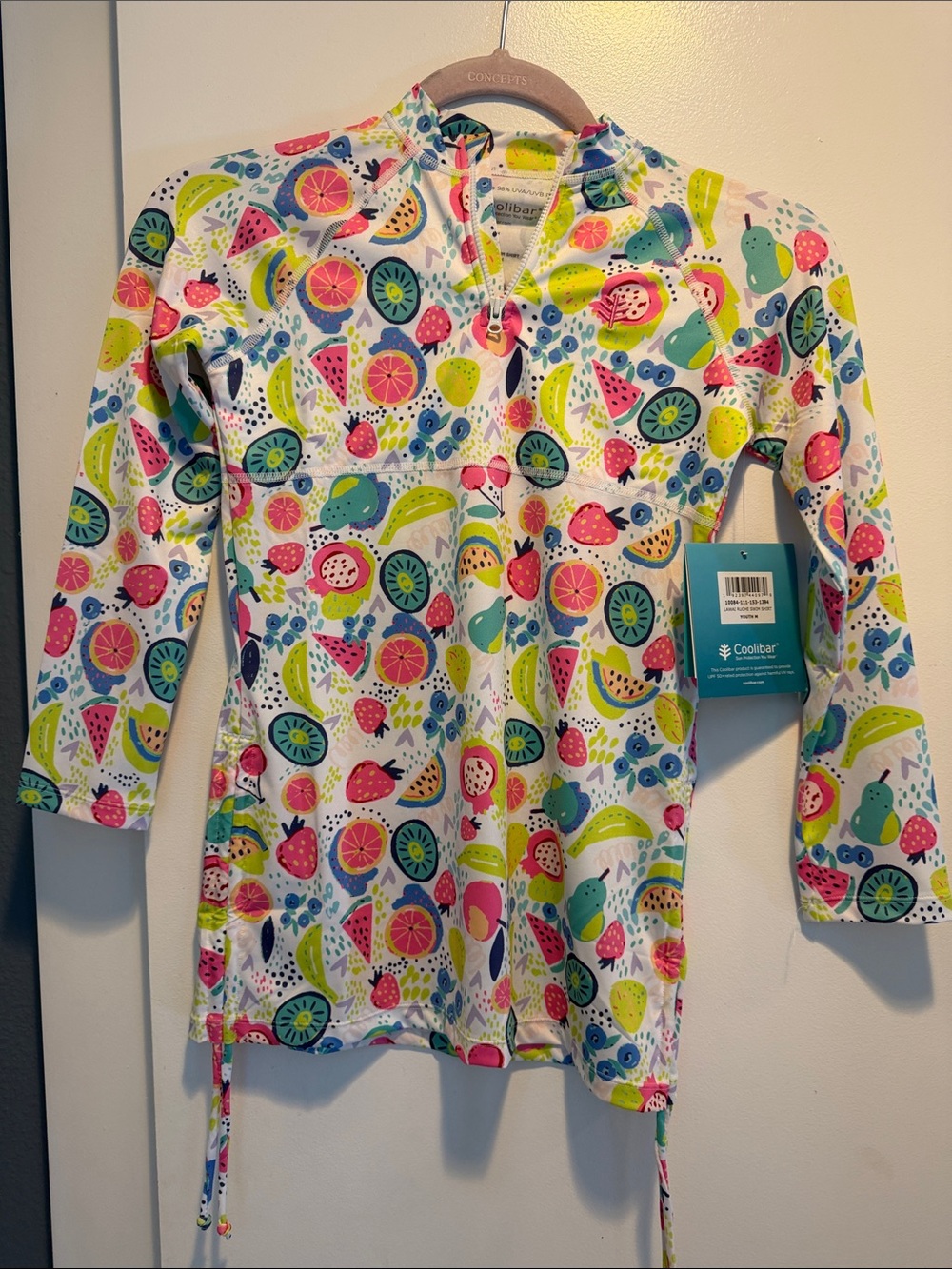 Girl's Lawai Ruche Long Sleeve Swim Shirt